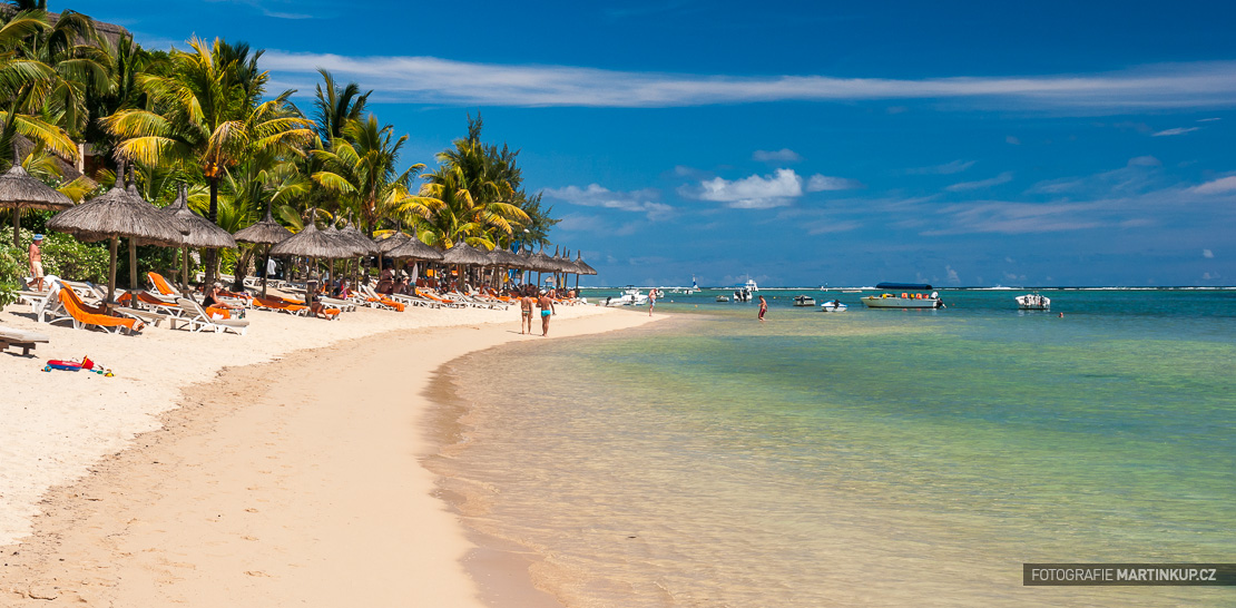 Jižní pláže ostrova Mauritius